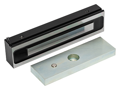 ML-200K Premium Black с уголком, Электромагнитный замок ACCORDTEC, 200 кг, накладной