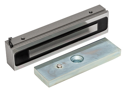 ML-200K Premium Grey с планкой, Электромагнитный замок ACCORDTEC, 200 кг, накладной