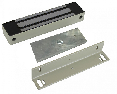 ML-350N с уголком, исп.М, цвет Серый, Электромагнитный замок ACCORDTEC, 400 кг, накладной