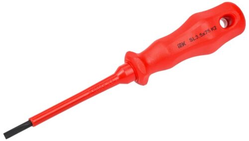 Отвертка диэлектрическая шлицевая SL3.5х75 K2 1000В ARMA2L 3