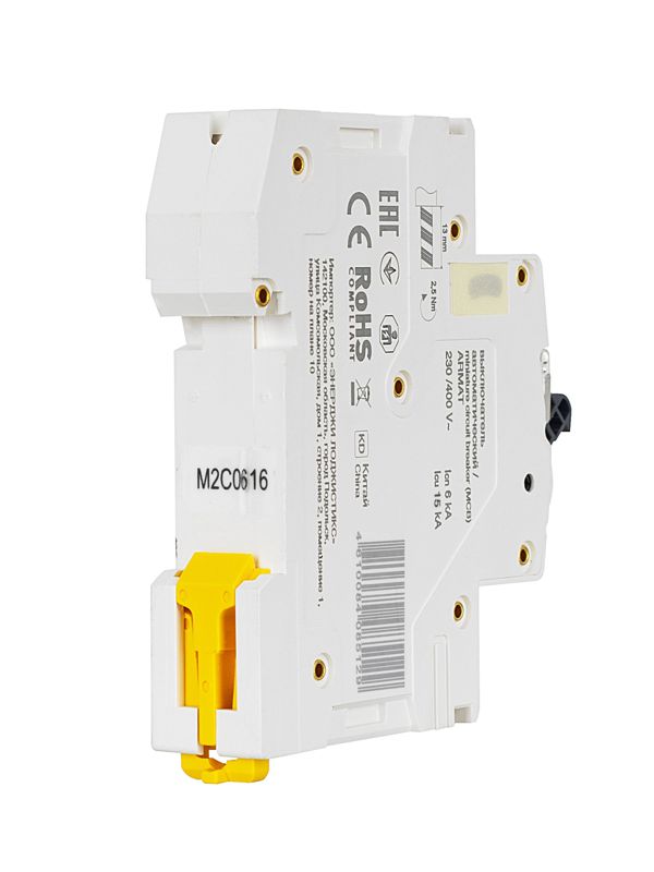 Выключатель автоматический модульный 1п C 6А M06N — изображение 5