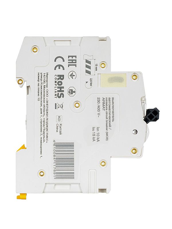 Выключатель автоматический модульный 1п C 10А M10N — изображение 5