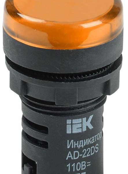 Лампа светосигнальная AD22DS d22мм 24В AC/DC желт