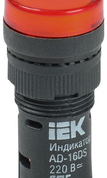 Лампа светосигнальная AD16DS d16мм 230В AC красн