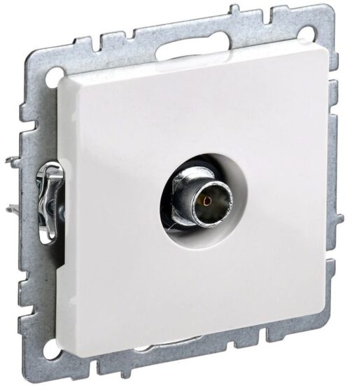 Розетка телевизионная оконечная TV СП Brite РТВ11-0-БрБ механизм бел