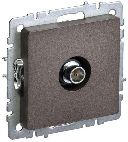 Розетка телевизионная оконечная TV СП Brite РТВ11-0-БрТБ механизм бронза