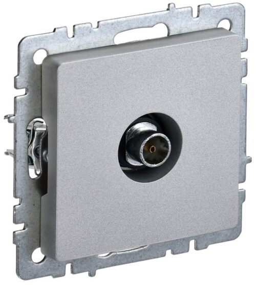 Розетка телевизионная оконечная TV СП Brite РТВ11-0-БрА механизм алюм