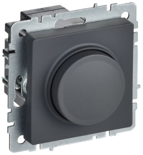 Светорегулятор СП BRITE пов-наж. 600Вт СС10-1-0-БрГ механизм графит