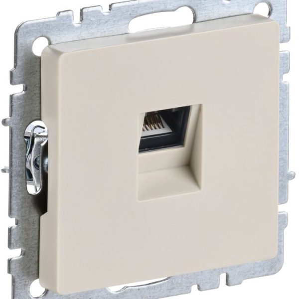 Розетка компьютерная СП RJ45 кат.5E BRITE РК10-БрКр механизм беж