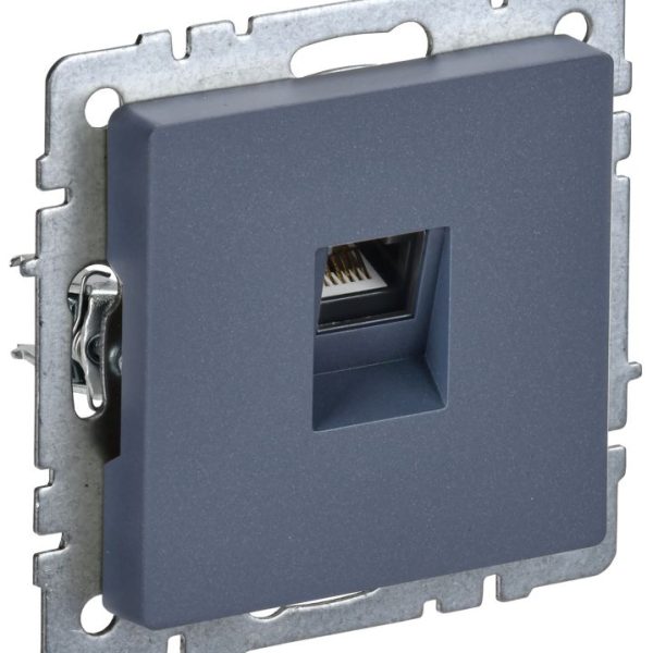 Розетка компьютерная СП RJ45 кат.5E BRITE РК10-БрМ механизм маренго