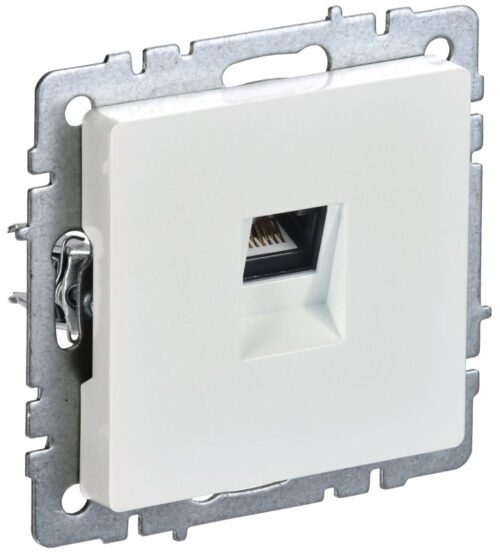 Розетка компьютерная СП RJ45 кат.5E BRITE РК10-БрЖ механизм жемчуж