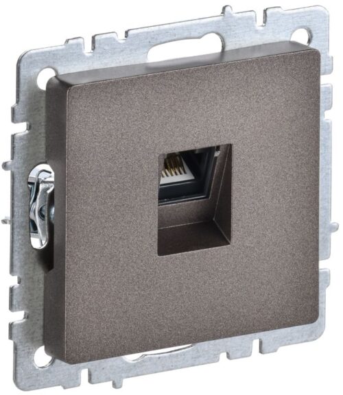 Розетка компьютерная СП RJ45 кат.5E BRITE РК10-БрТБ механизм бронза