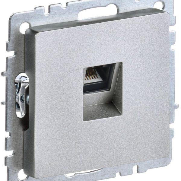 Розетка компьютерная СП RJ45 кат.5E BRITE РК10-БрА механизм алюм