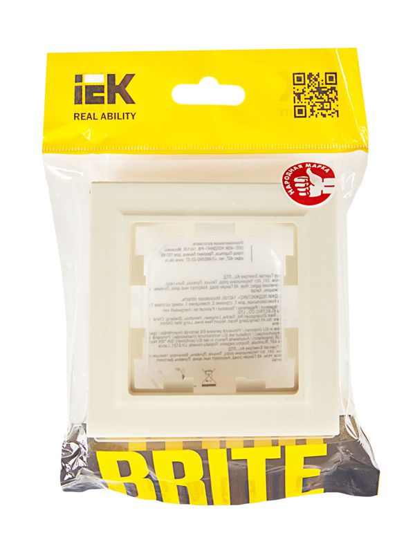 Рамка 1-м IP44 BRITE РУ-1-БрКр-44 беж — изображение 5