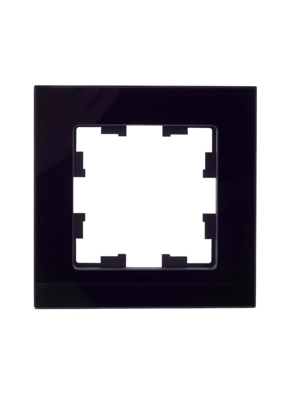 Рамка 1-м BRITE РУ-1-2-БрЧ стекло черн — изображение 2