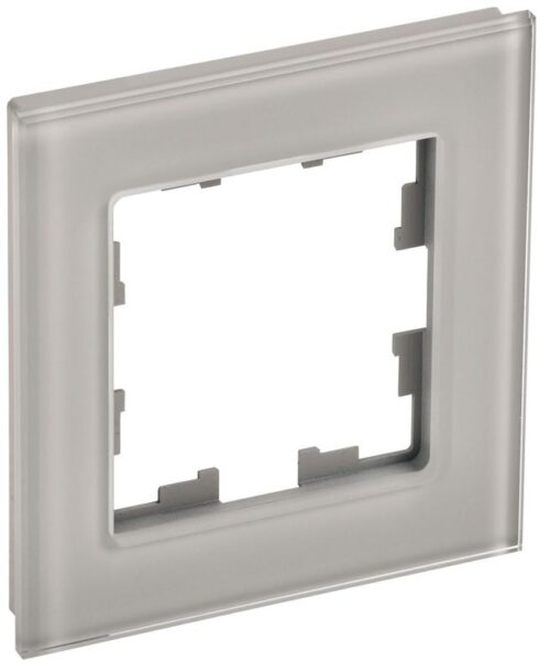 Рамка 1-м BRITE РУ-1-2-БрД стекло дым