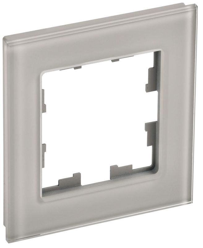 Рамка 1-м BRITE РУ-1-2-БрД стекло дым