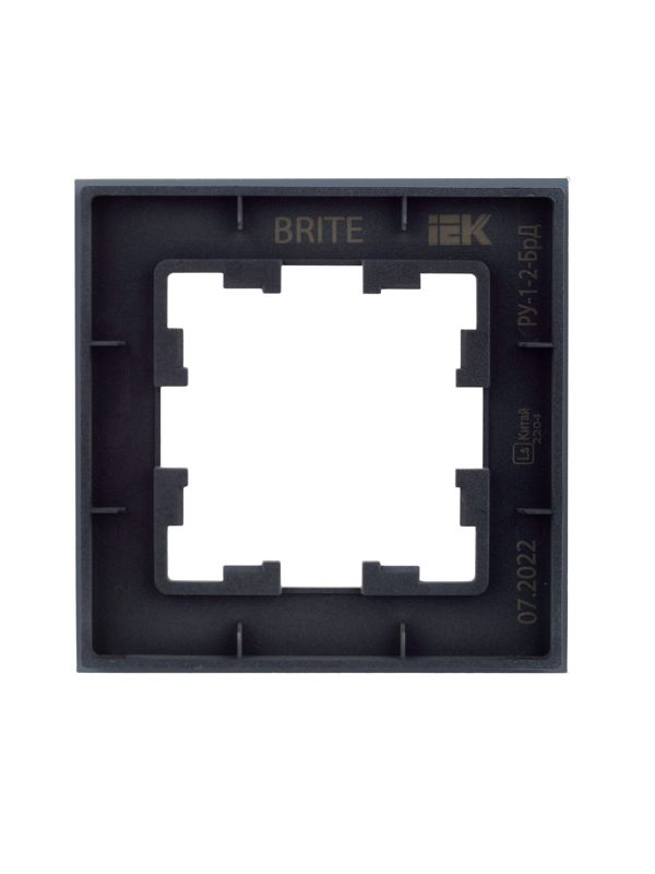 Рамка 1-м BRITE РУ-1-2-БрД стекло дым — изображение 4