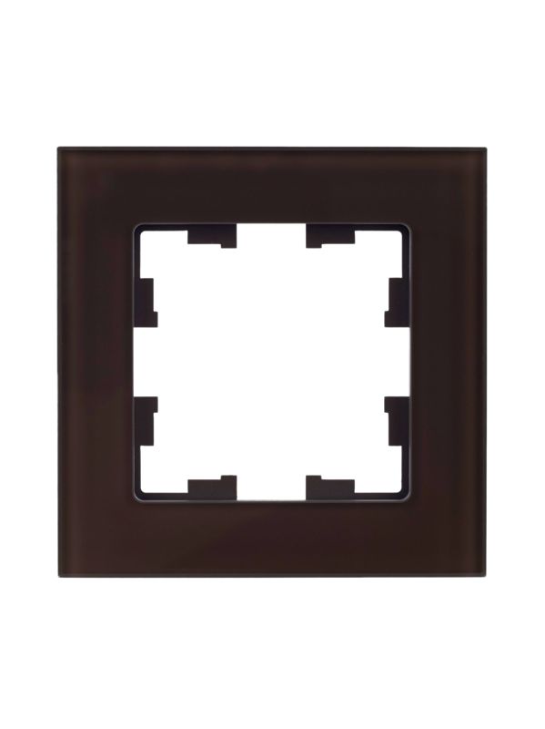 Рамка 1-м BRITE РУ-1-2-БрТБ стекло темн. бронза — изображение 2