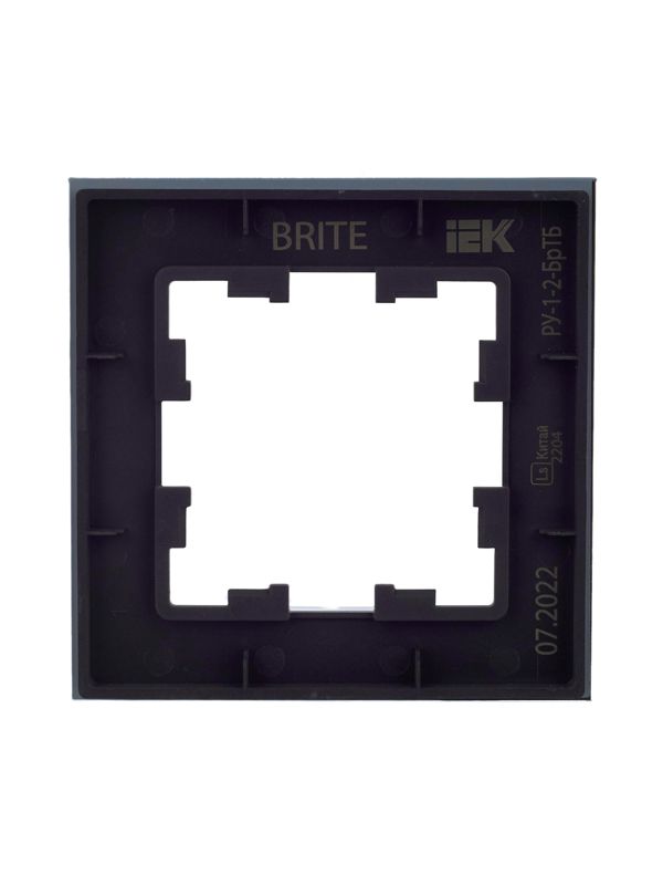 Рамка 1-м BRITE РУ-1-2-БрТБ стекло темн. бронза — изображение 4
