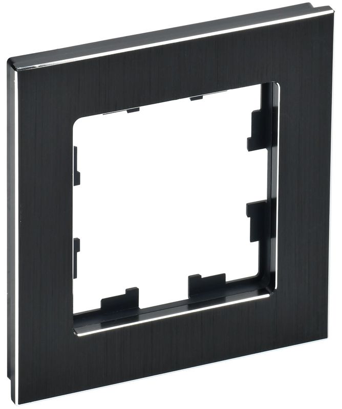 Рамка 1-м BRITE РУ-1-1-БрЧ металл черн