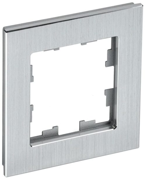 Рамка 1-м BRITE РУ-1-1-БрА металл алюм