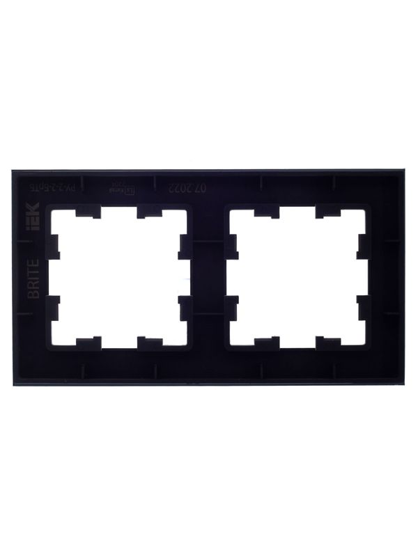 Рамка 2-м BRITE РУ-2-2-БрТБ стекло темн. бронза — изображение 4