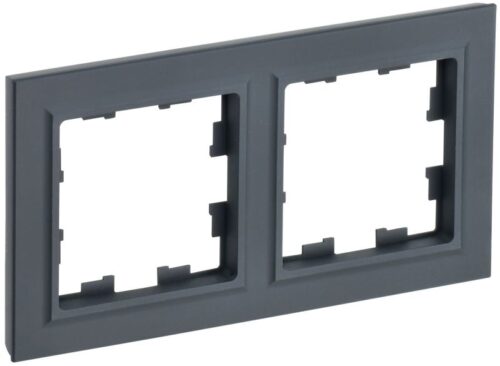 Рамка 2-м BRITE РУ-2-БрГ графит