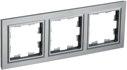 Рамка 3-м BRITE РУ-3-БрС сталь