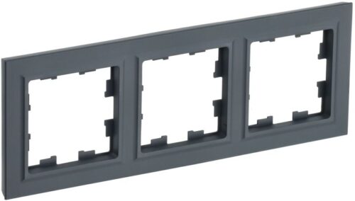 Рамка 3-м BRITE РУ-3-БрГ графит