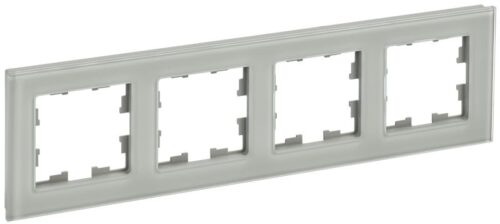 Рамка 4-м BRITE РУ-4-2-БрД стекло дым