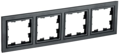 Рамка 4-м BRITE РУ-4-БрЧ черн