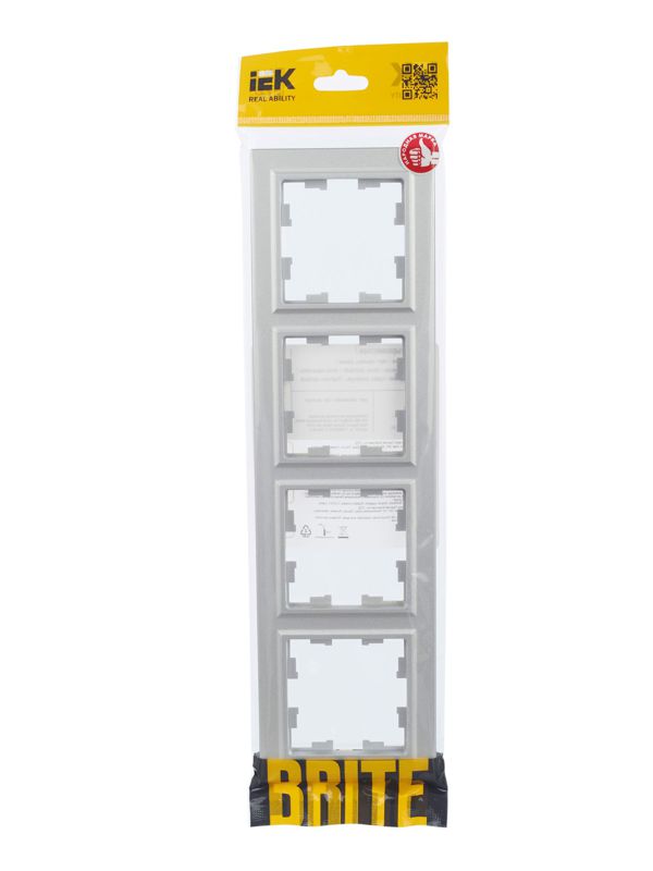 Рамка 4-м BRITE РУ-4-БрА алюм — изображение 5