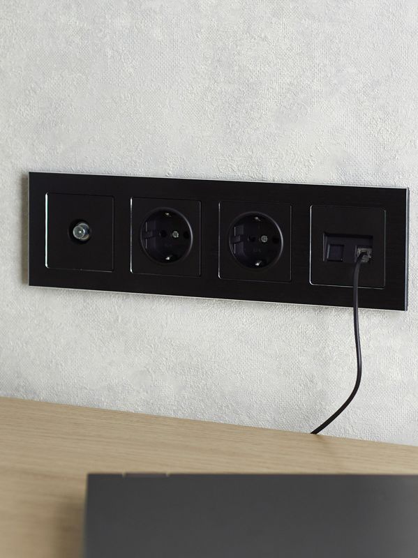 Рамка 4-м BRITE РУ-4-1-БрЧ металл черн — изображение 6