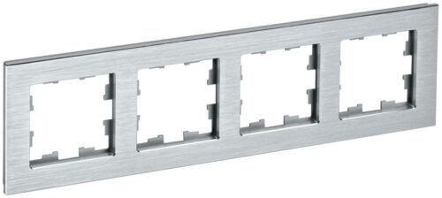 Рамка 4-м BRITE РУ-4-1-БрА металл алюм