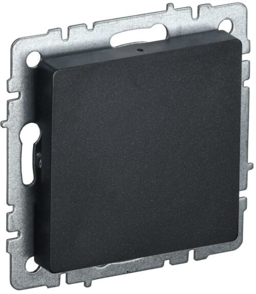 Заглушка c суппортом BRITE МЗ10-БрЧ механизм черн