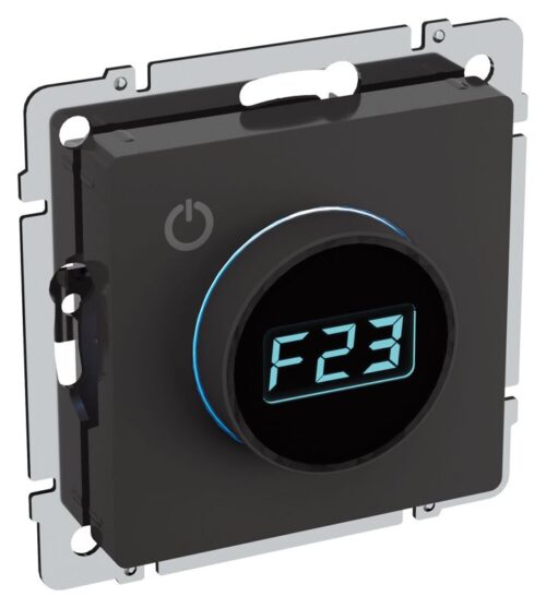 Термостат электронный с индик. BRITE СП IP20 ТС10-1-БрЧ механизм черн