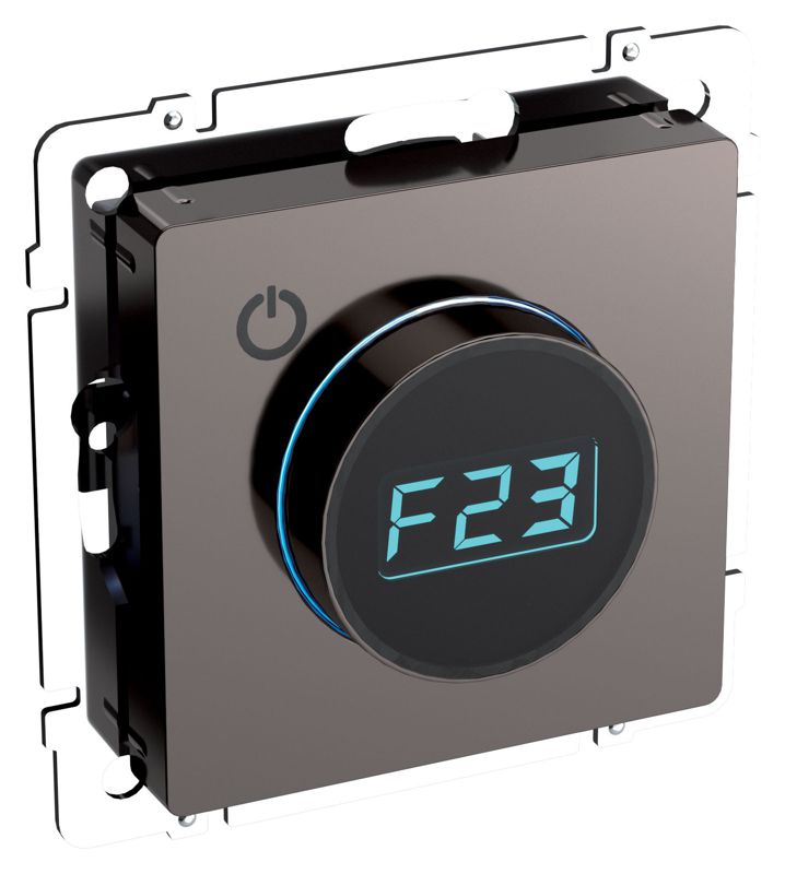 Термостат электронный с индик. BRITE СП IP20 ТС10-1-БрТБ темная механизм бронза
