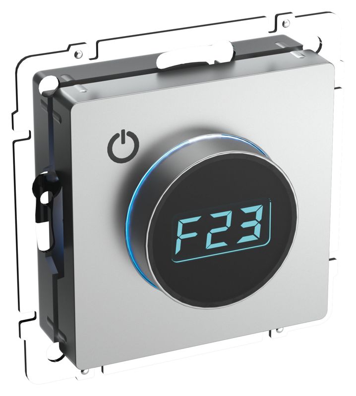 Термостат электронный с индик. BRITE СП IP20 ТС10-1-БрА механизм алюм