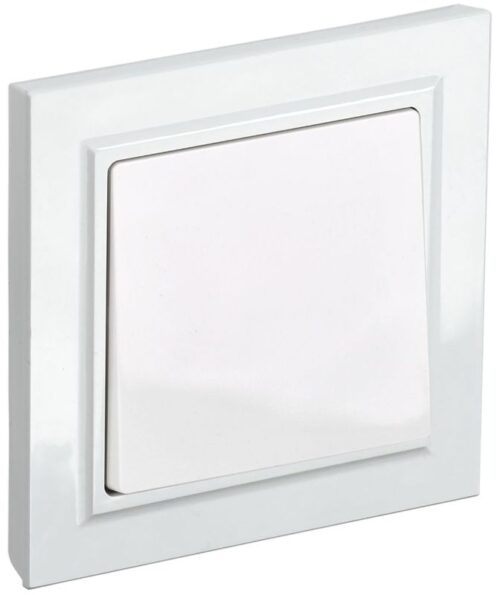 Выключатель 1-кл. СП BRITE ВСР10-1-0-БрБ 10А в сборе бел