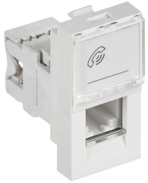 Розетка телефонная 1мод. RJ11 кат.3 механизм