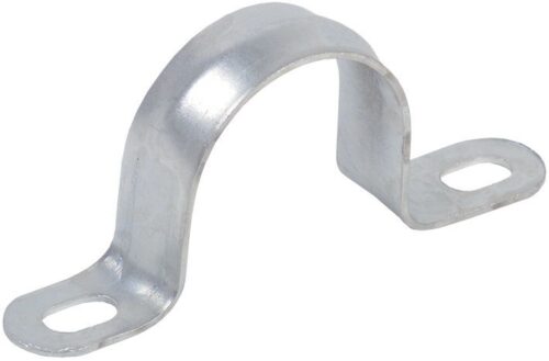 Скоба крепежная двухлапковая d19-20мм метал