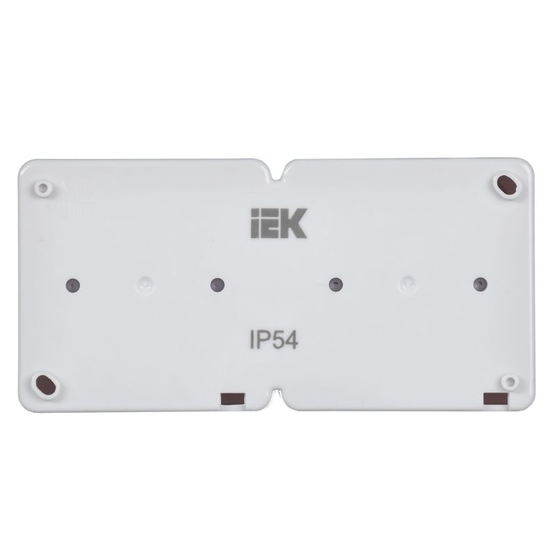 Розетка 2-м ОП Гермес Plus РСб22-3-ГПБд 16А IP54 с заземл. с дым. крышкой бел — изображение 4