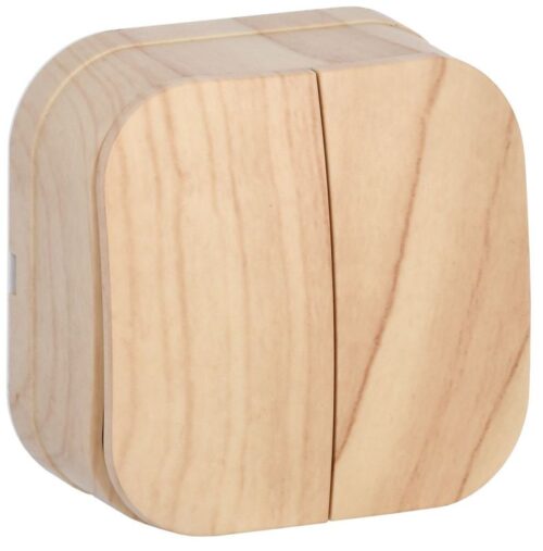 Выключатель 2-кл. ОП GLORY 10А ВС20-2-0-ХС сосна