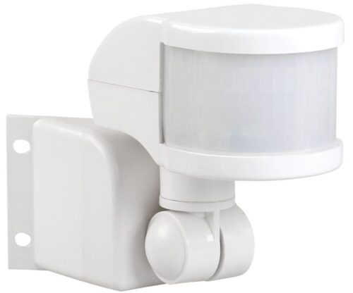 Детектор движения ДД 018 1100Вт угол обз. 270град. 2 полюс. дальн. 12м IP44 бел