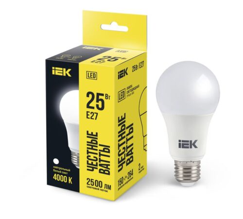 Лампа светодиодная 25Вт A80 грушевидная 4000К нейтр. бел. E27 230В