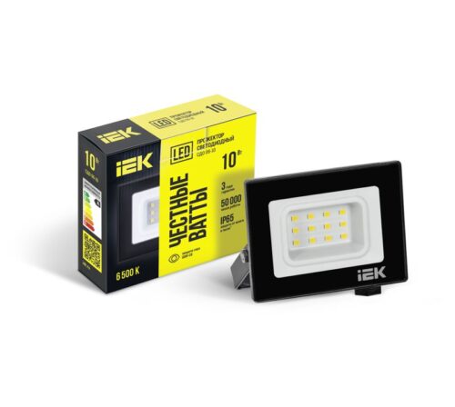 Прожектор светодиодный СДО 06-10 6500К IP65 черн