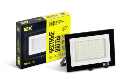 Прожектор светодиодный СДО 06-50 6500К IP65 черн