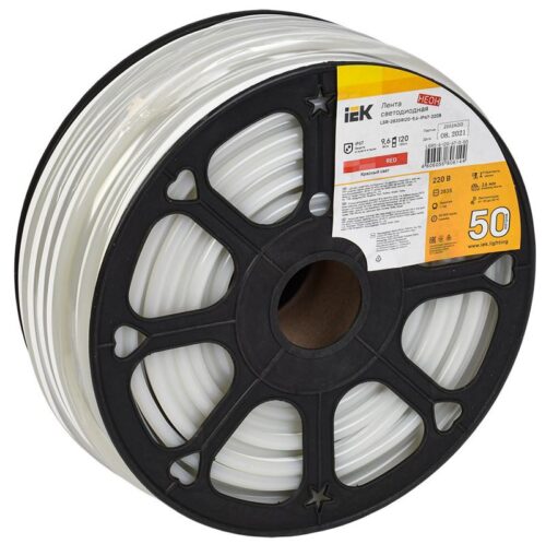 Лента светодиодная "неон" LSR-2835R120-9.6-IP67-220В