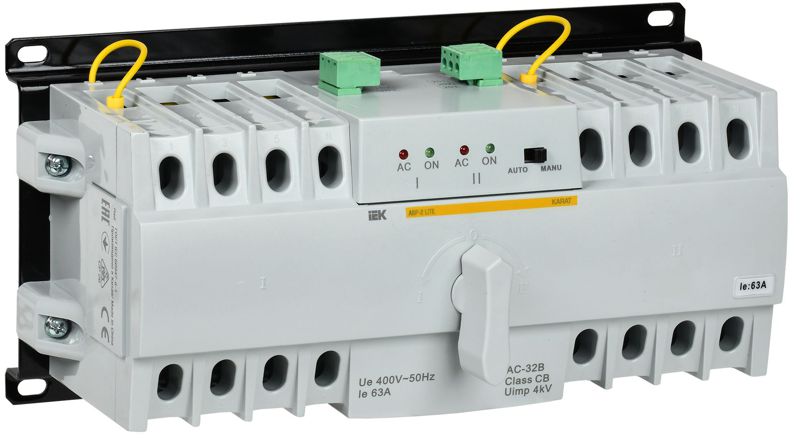 Устройство автоматического ввода резерва АВР 63А KARAT АВР-2 LITE модульное